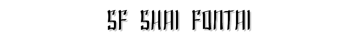 SF Shai Fontai font